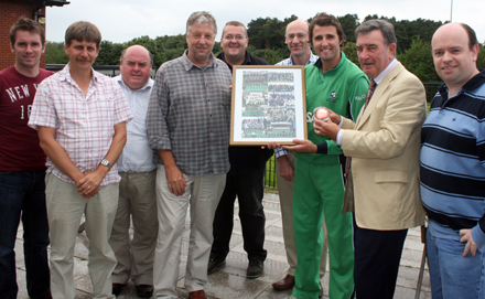 Cricket Writers of Ireland presentation to Kyle McCallan