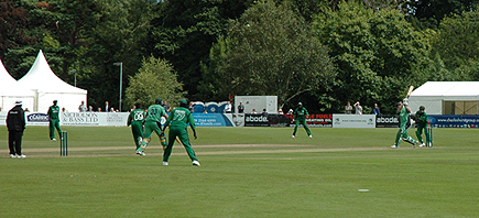 Kevin O'Brien hitting the winning runs