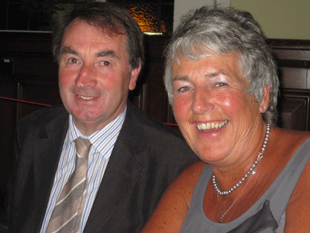 President Elect Chris Harte and wife Anne