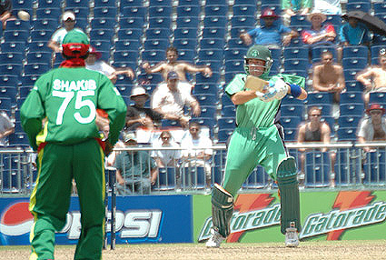 Trent Johnston's first ball